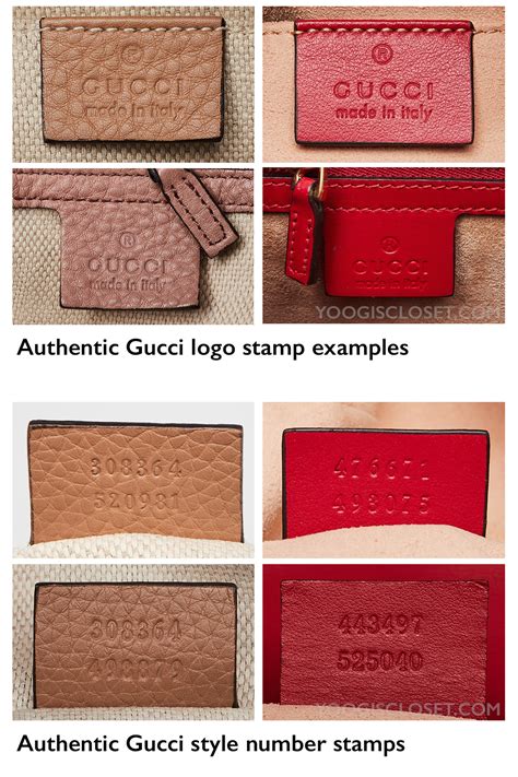 authentic Gucci bag tags